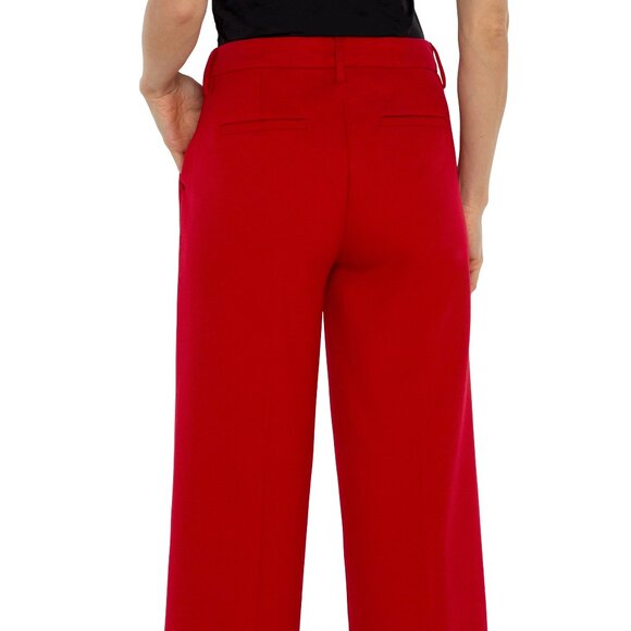 NWT Liverpool Kelsey Wide Leg Trouser In Tango Red - Picture 5 of 6